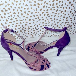 Purple & Mauve Studded Heels